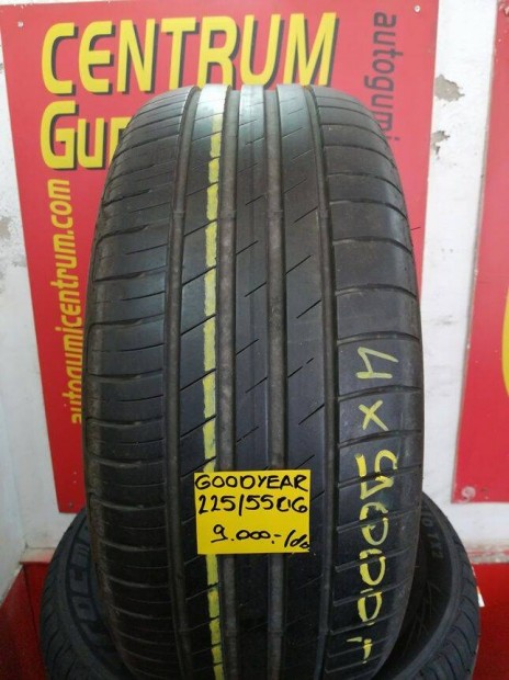 225/55r16 használt nyári gumi Goodyear 4db 9.000 Ft
