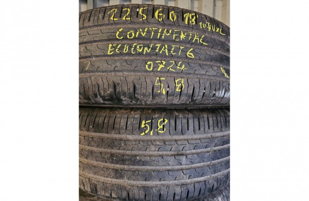 225/60R18 Continental ecocontact6 2024 dem jszer Gumi 7500km