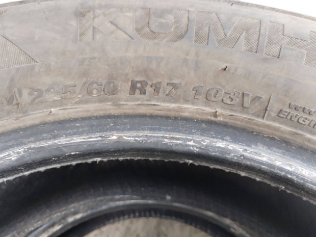 225 60 17 kumho hasznlt tli gumi 2 db nagyon szp llapot