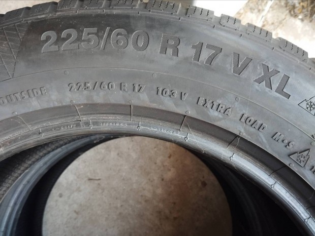 225/60 r17 Téli gumi Continental Németországból 7 mm-es.