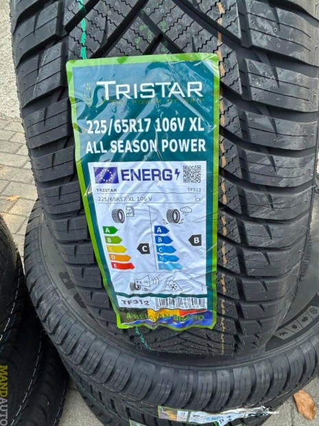 225/65R17 Tristar All Season(XL),Új négy évszakos gumi