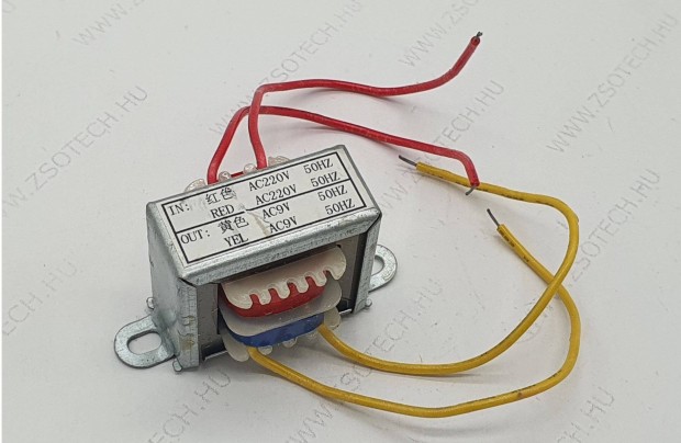 230V 9V AC transzformtor ponthegeszt vezrl panelhez elektronikhoz