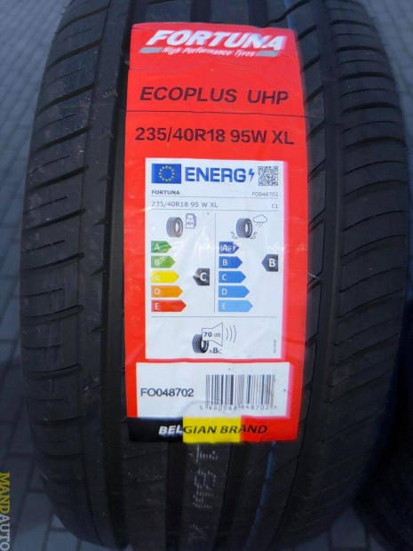 235/40R18 Fortuna Ecopus UHP(XL),Új nyárigumi
