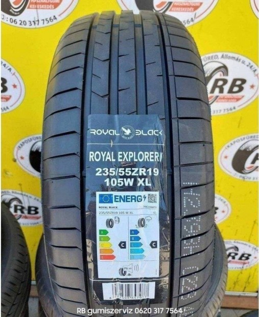 235/55 r19 Black Royal j nyrigumi 34 000 Ft/db