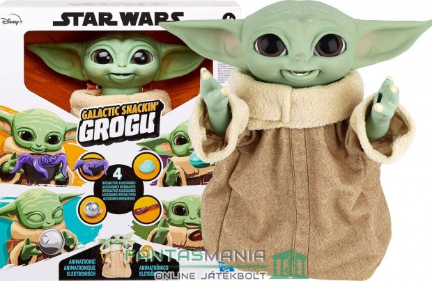 23-25 cm Star Wars Animatronic Galactic Snackin Grogu Baby Yoda figur