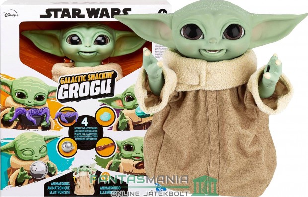 23-25 cm Star Wars Animatronic Galactic Snackin Grogu Baby Yoda figura