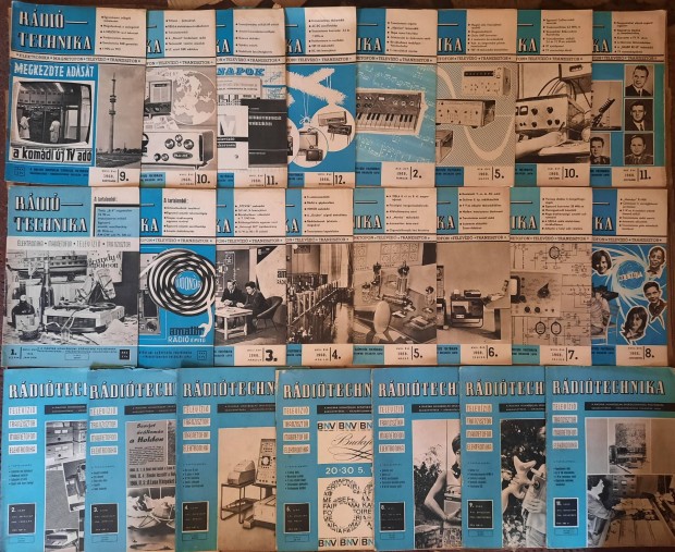 23 darab Rditechnika jsg az 1960-as vekbl elad 