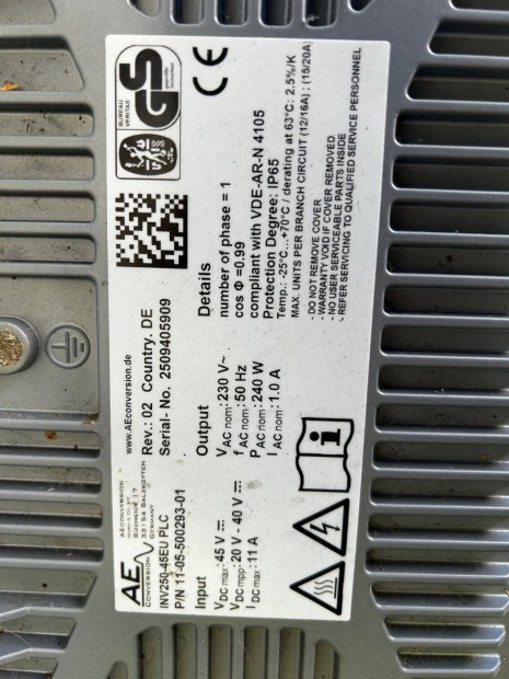 240W-os inverterek eladak