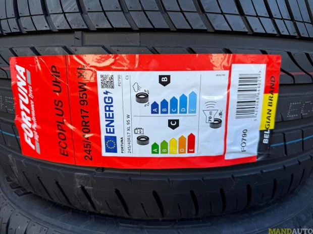 245/40R17 Fortuna Ecoplus UHP(XL),Új nyárigumi