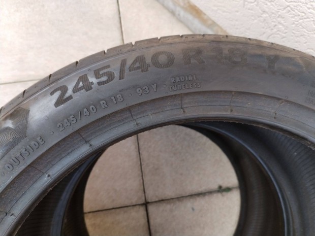 245 40 18 continental 245/40 R 18 nyári gumi 2 db