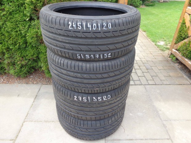 245/40 + 275/35R20 új Bridgestone nyári gumik