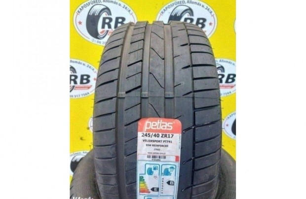 245/40 r17 Új Petlas nyári 2020 32000 Ft/db