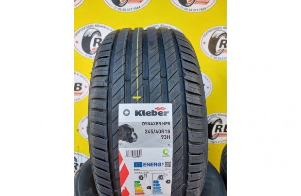 245/40 r18 Új Kleber nyári 2024, 43000ft/db