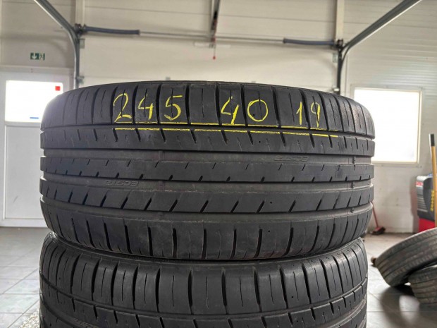 245/40 r19 Kumho nyárigumi 4db eladó 245/40r19 garnitúra
