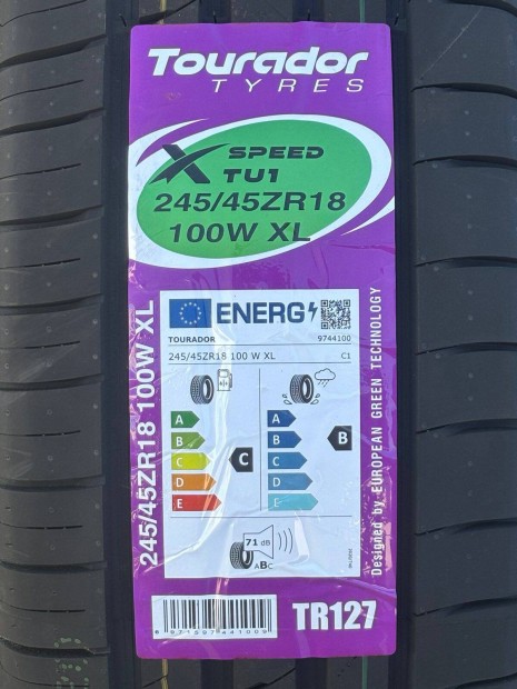 245/45R18 245/45 R18 új Tourador nyári gumi ÁR/db Dot25
