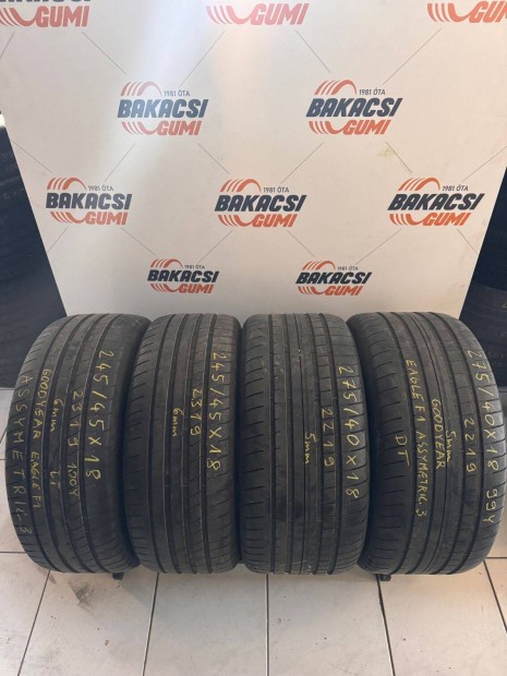 245/45R18 és 275/40R18 Goodyear nyári gumi eladó