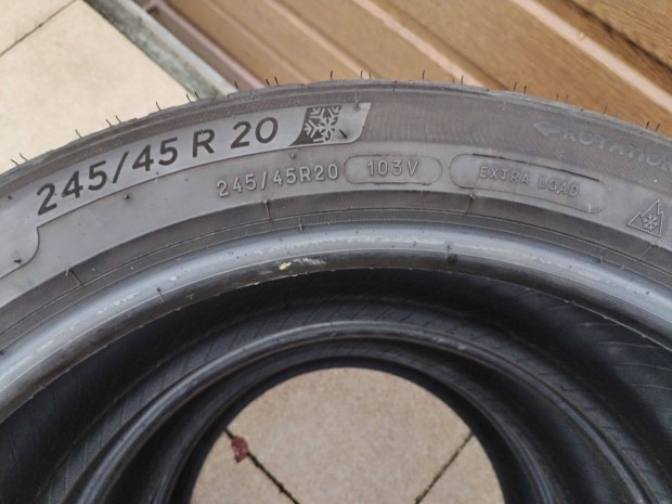 245 45 20 tli gumi garnitra michelin j llapotak