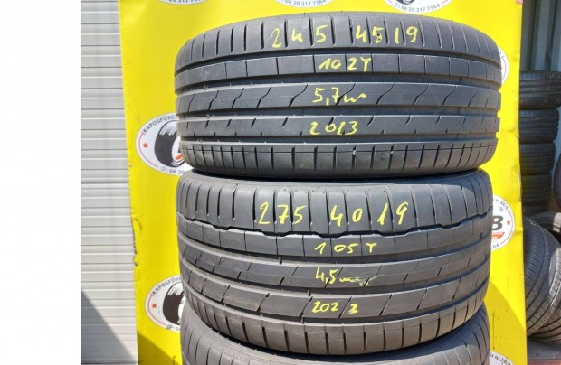 245/45 r19 + 275/40 r19 Hankook,,Évjárat:2023,,5.7-4,5mm 70000ft/4db