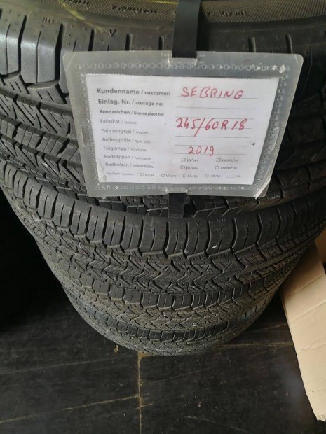 245/60R18 sebring gumi