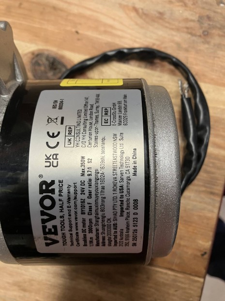 24V DC hajt�m�ves villanymotor 350w