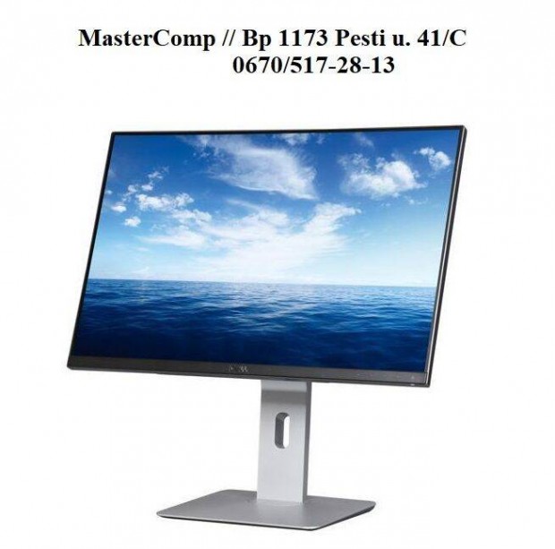 24"-es keret nélküli Dell monitor HDMI U2415B