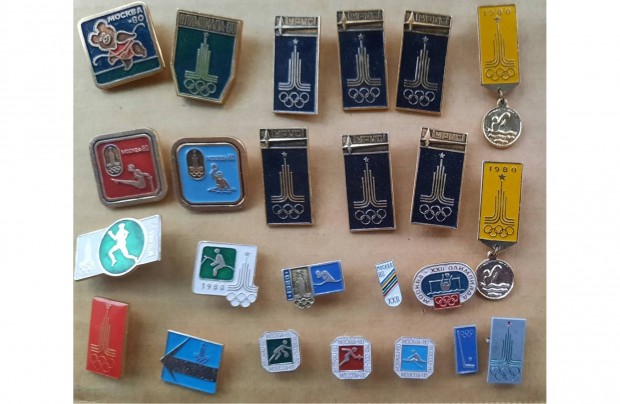 24 darab ,1980-as moszkvai olimpiai jelvny s kitz elad