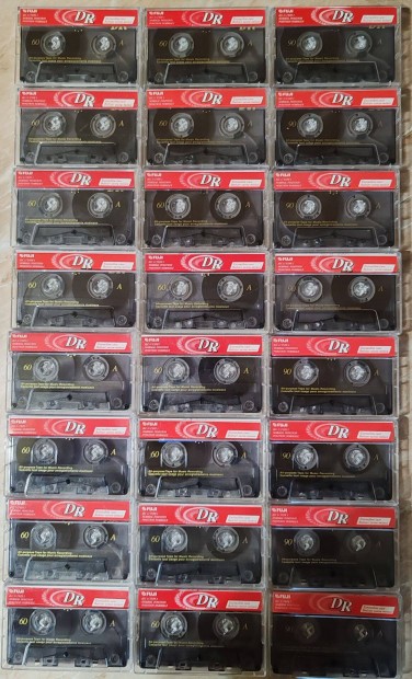 24 db Fuji DR 60/90 magnókazetta egyben eladó