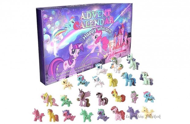 24 dbos n kicsi pnim My little pony Adventi kalendrium figura szett