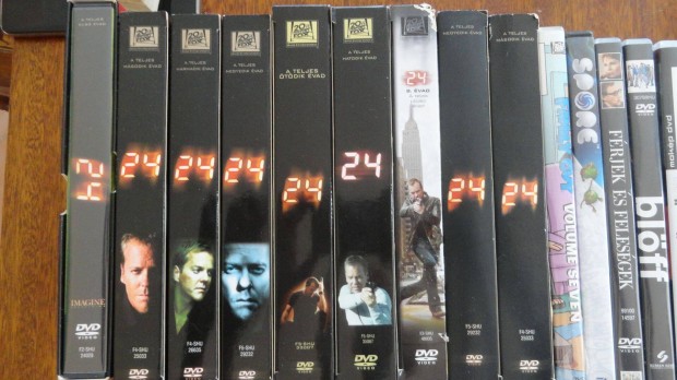 24 sorozat dvd 7 évad ,ajándék dvd-el