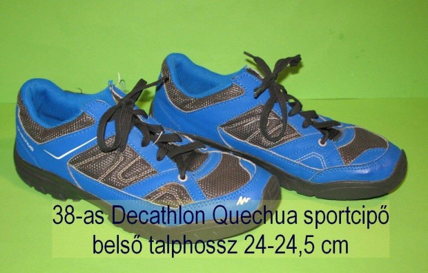 24cm 38 Decathlon Quechua uniszex sportcip tornacip cip Bp.12.ker