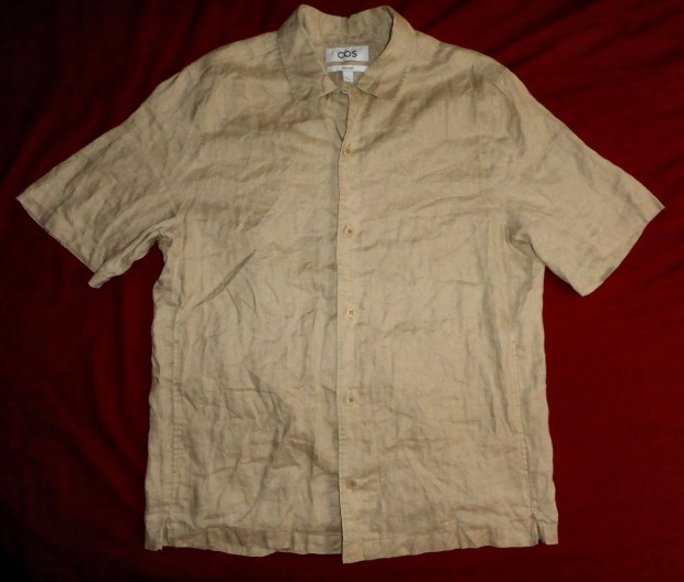 24ezres spanyol COS 100% valódi kender anyagú oversize nagy S / M ing