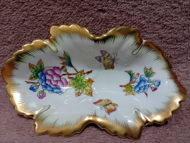 2500/121 Herendi porcelán Viktória mintás tálka évfordulós jelzéssel