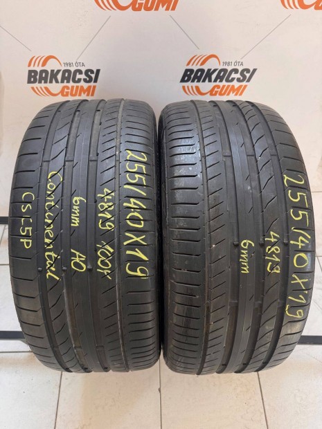 255/40R19 255 40 19 255/40x19 Continental nyri gumi elad