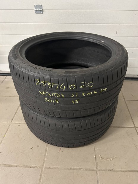 255/40R20 2db nyári Hankook Ventus S1 evo2 255/40 R20 255 40 20