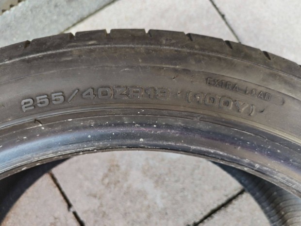 255 40 19 dunlop 255/40 R 19 nyári gumi 2 db 2021.09.hét