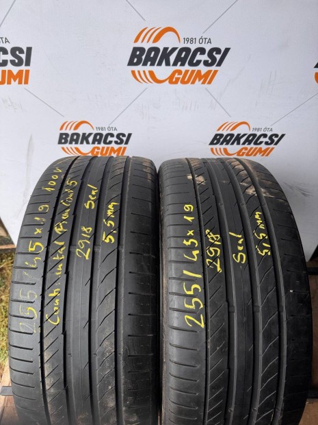 255/45R19 255 45 19 255/45x19 Continental nyári gumi eladó