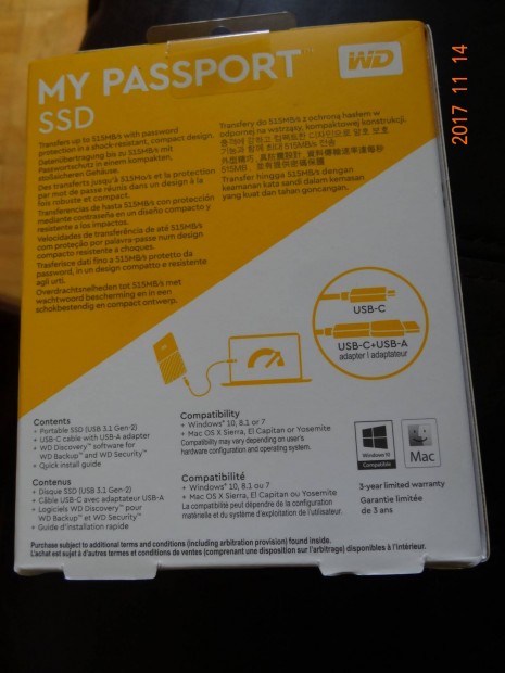 256 GB Kls SSD WD-Uj