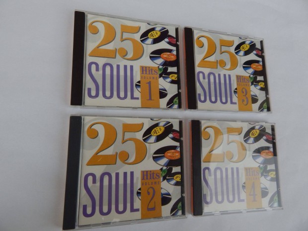25 Soul Hits Vol. 1-4 Msoros Audi CD lemezek 4-es Szettben
