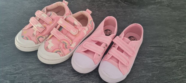 25-ös F&F cipő, ill. Deichmann tornacipő / házi cipő. Darabár.