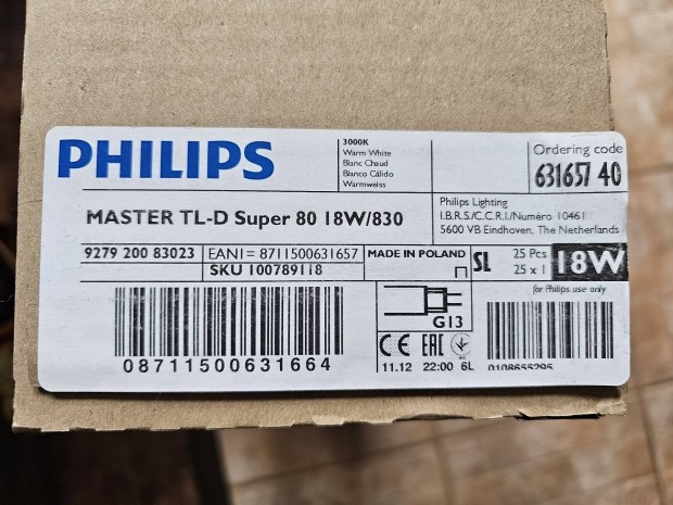 25db Philips master tld super 80 fnycs 18W