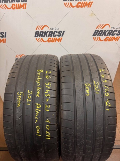 265/45R21 265 45 21 265/45x21 Bridgestone nyári gumi eladó