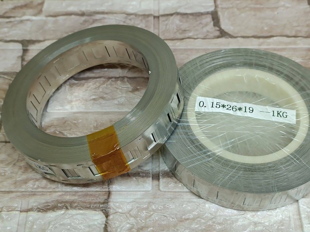 26.0x19.0x0,15 mm, 2P nikkelezett acéllemez, 18650 akkumulátorpakkhoz