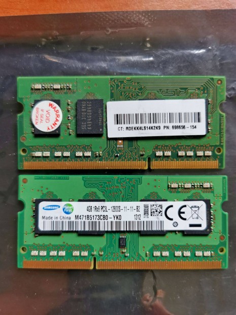 26/2 Samsung M471B5173CB0 8gb 3 hó garancia 1600mhz DDR3 ram memória