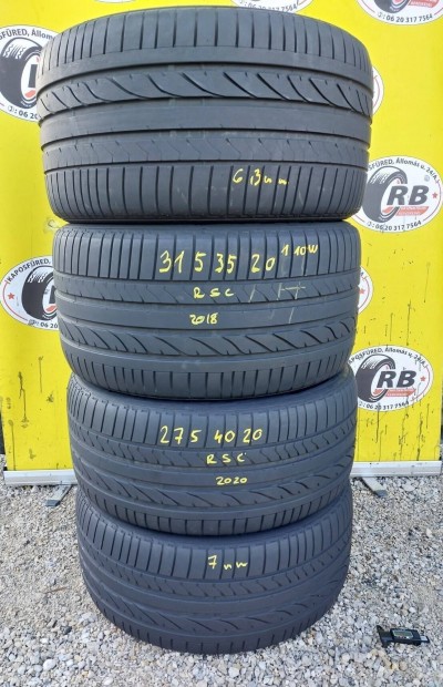 275/40 r20+315/35 r20 Bridgeston RSC nyri,vjrat2019,7-6mm