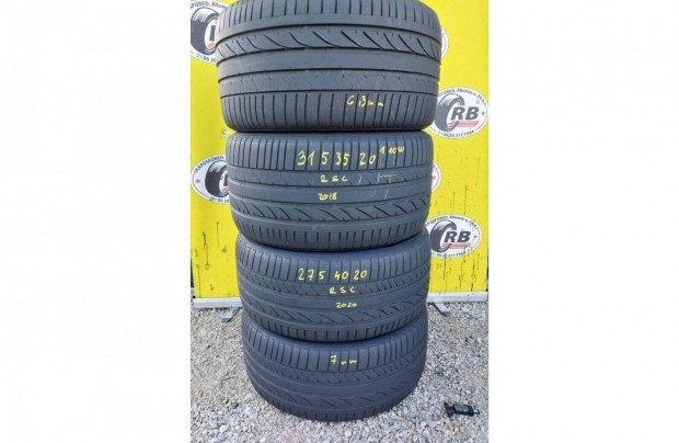275/40 r20+315/35 r20 Bridgestone RSC nyári,évjárat2019,7-6mm 250000ft