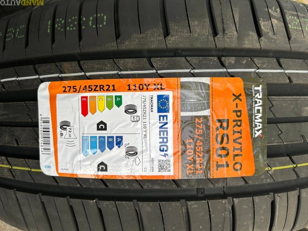 275/45R21 Tracmax RS01,Új nyárigumi