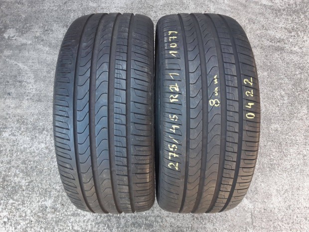 275/45 R21 -2 darab Pirelli nyárigumi