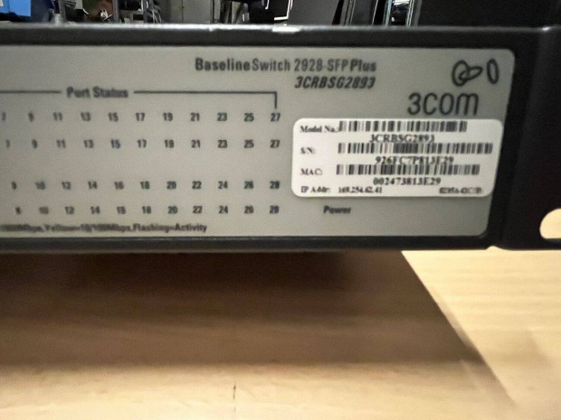 2928-SFP Plus - 3Com Baseline Switch - használt switch