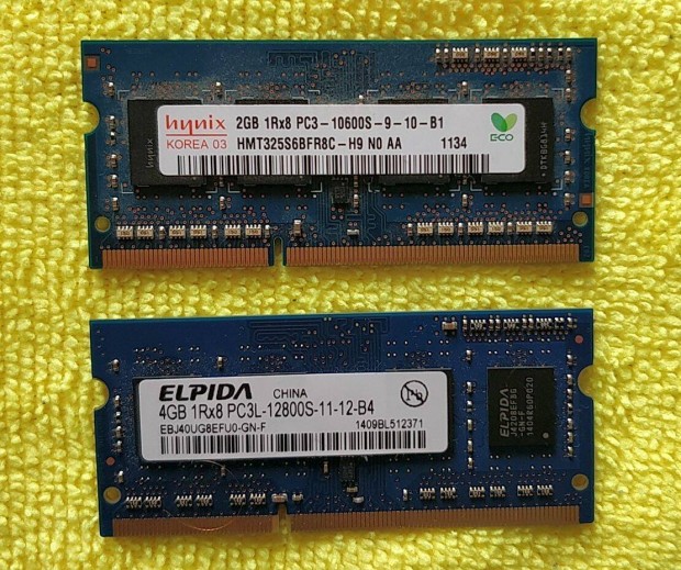 2GB DDR3 laptop RAM ingyen szllts 10600s Hynix pc3 notebook
