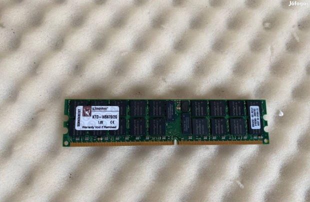 2GB PC2-3200 400MHz DDR2 ram 2GB Ktd-WS670 szerver Ram memria